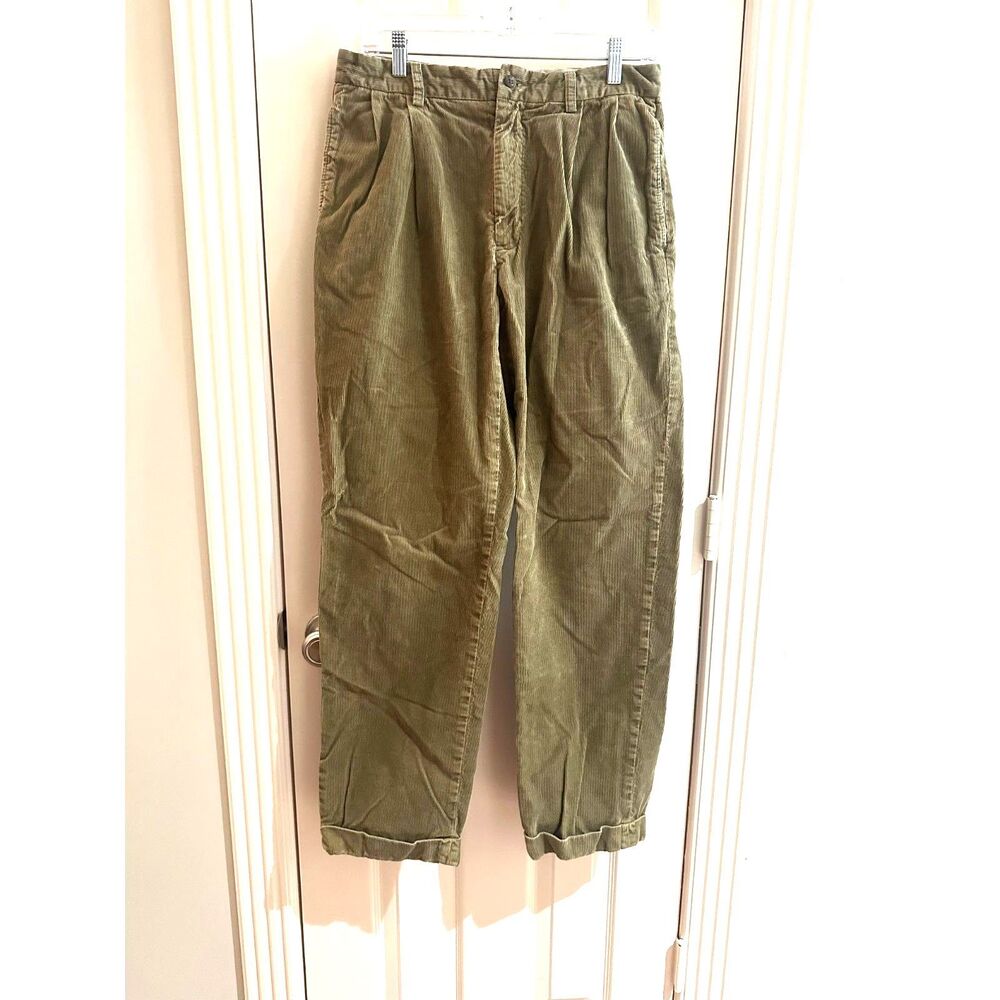 Vintage Polo Ralph Lauren Hammond Pleated Corduroy Pants - 32 x 30
